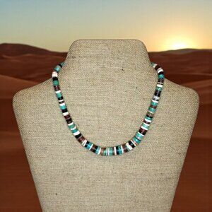 Elegant Multicolor Beaded gemstone Choker Necklace